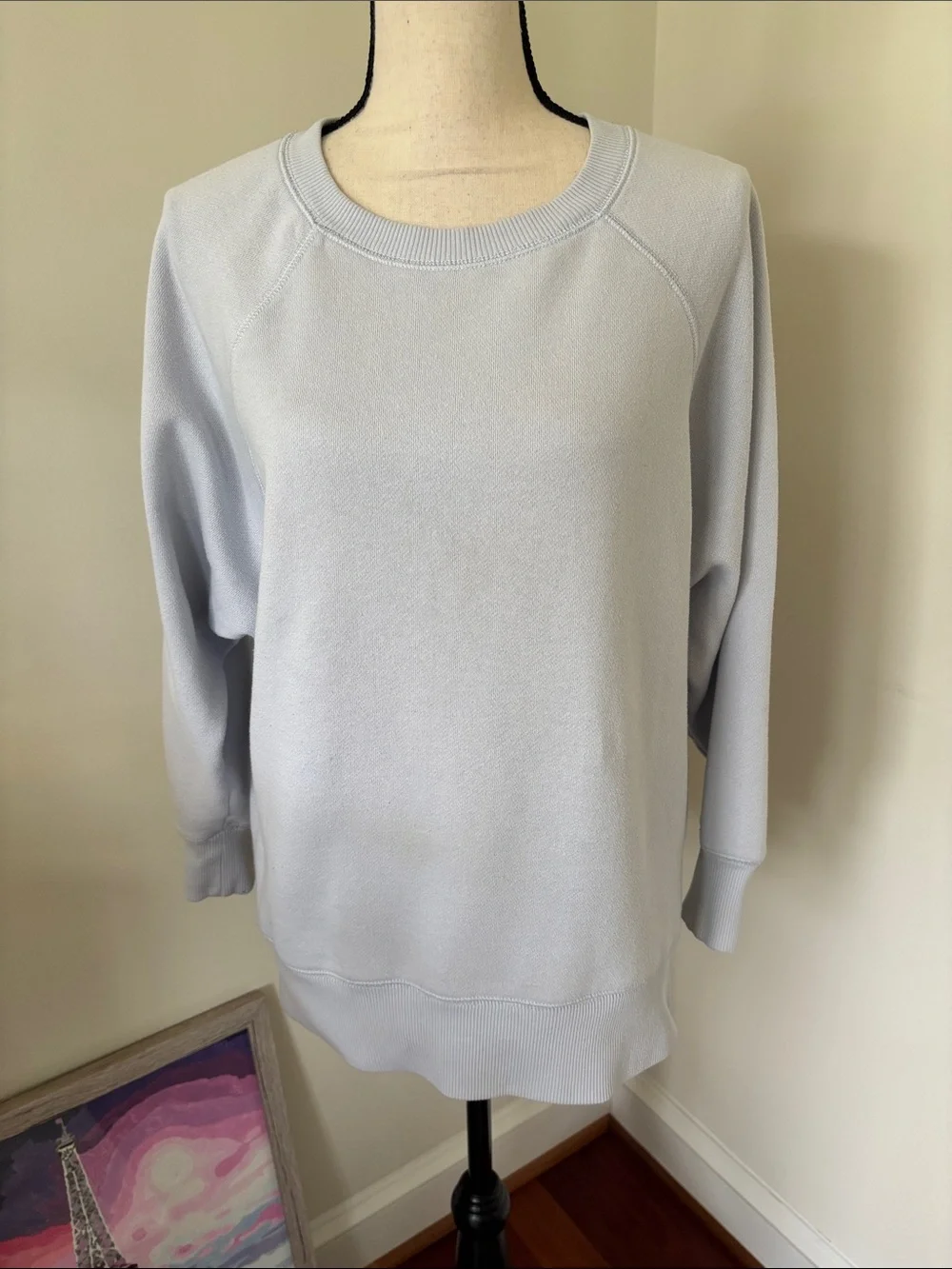 aerie Light Blue Crewneck Women's Sweater - Picture 1 of 4